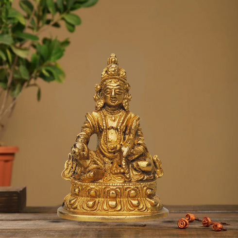 Brass Kuber Ji God Statue 0.29Kg